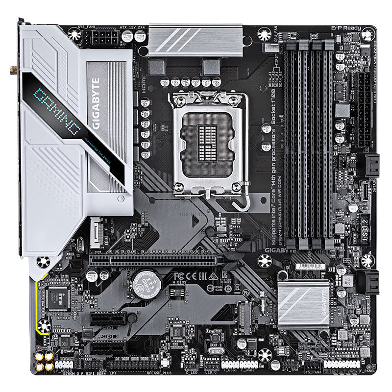 PLACA BASE GIGABYTE B760M GAMING PLUS WIFI DDR4 - CHIPSET INTEL B760, LGA1700, FORMATO MATX, CONECTIVIDAD WIFI, IDEAL PARA JUEGOS