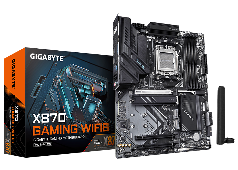 PLACA BASE PARA GAMING GIGABYTE X870 WF6 G10 CON COMPATIBILIDAD PCIe 4.0 Y SOPORTE PARA PROCESADORES AMD RYZEN