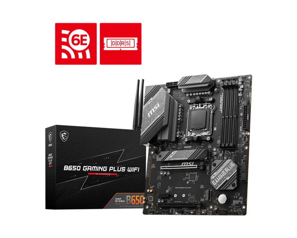 PLACA BASE MSI GAMING: AMD AM5 B650 GAMING PLUS WIFI V2 CON CHIPSET AVANZADO Y CONECTIVIDAD INALÁMBRICA