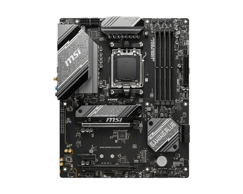 PLACA BASE MSI GAMING: AMD AM5 B650 GAMING PLUS WIFI V2 CON CHIPSET AVANZADO Y CONECTIVIDAD INALÁMBRICA