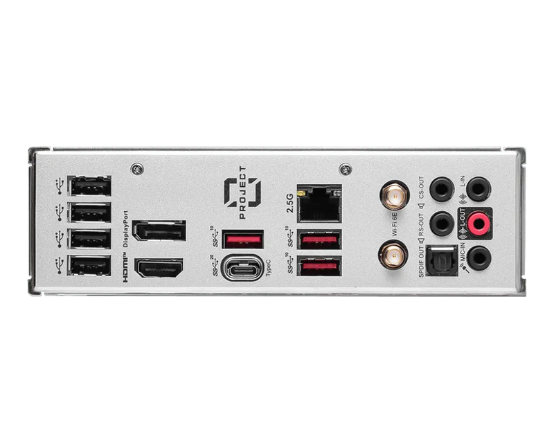 PLACA BASE MSI B760M PROJECT ZERO - CHIPSET INTEL B760, SOCKET LGA1700, HDMI, DISPLAYPORT, FORMATO ATX