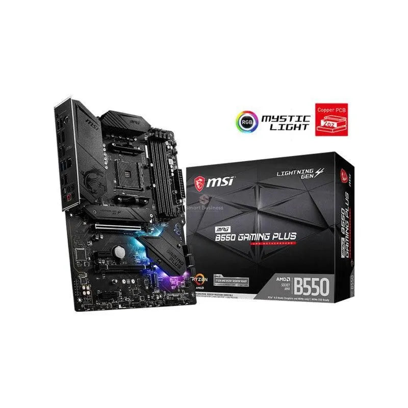PLACA BASE MSI MPG B550 GAMING PLUS - SOCKET AM4, HDMI, DISPLAYPORT, USB 3.2 GEN 2