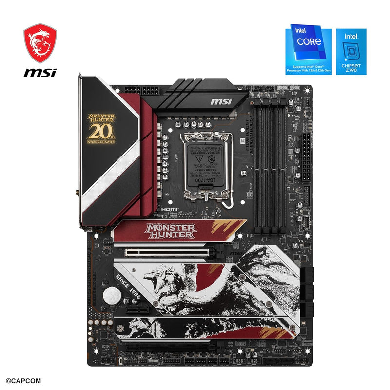 PLACA BASE ATX MSI MPG Z790 EDGE MONSTER HUNTER, CHIPSET INTEL Z790, SOCKET LGA1700