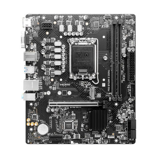 PLACA BASE MSI PRO B760M-E DDR4, CON CHIPSET INTEL B760, SOCKET LGA1700, SALIDAS HDMI Y VGA, FORMATO mATX