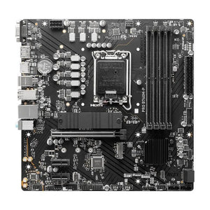 MOTHERBOARD MSI PRO B760M-P: CHIPSET INTEL B760, SOCKET LGA1700, SALIDAS HDMI, DP, VGA, FORMATO MATX