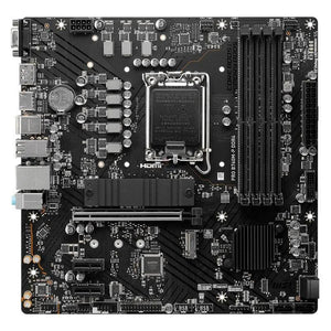 PLACA BASE MSI PRO B760M-P: COMPATIBLE CON PROCESADORES INTEL, DDR4, FORMATO MICRO-ATX, CONECTIVIDAD HDMI/DP/VGA