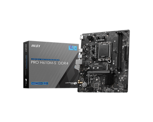TARJETA MADRE MSI PRO H610M-S DDR4 - CHIPSET INTEL H610, SOCKET LGA1700, FORMATO MICRO-ATX