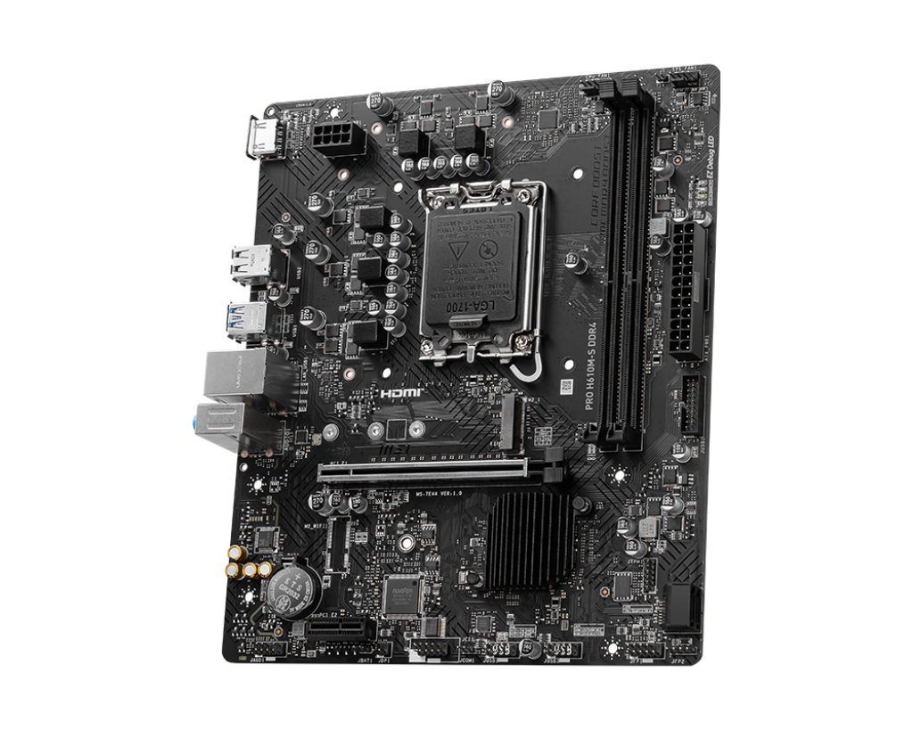 TARJETA MADRE MSI PRO H610M-S DDR4 - CHIPSET INTEL H610, SOCKET LGA1700, FORMATO MICRO-ATX