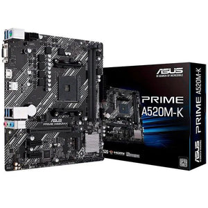 PLACA MADRE ASUS PRIME A520M-K SOCKET AM4 | SOPORTE RAM DDR4 BUS 4866 OC MHZ