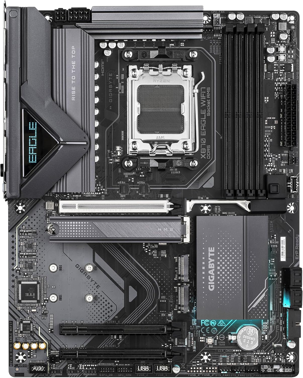 TARJETA MADRE GIGABYTE X870 EAGLE WIFI 7 SOCKET AM5 DDR5 8200OC MTZ CON WIFI 7