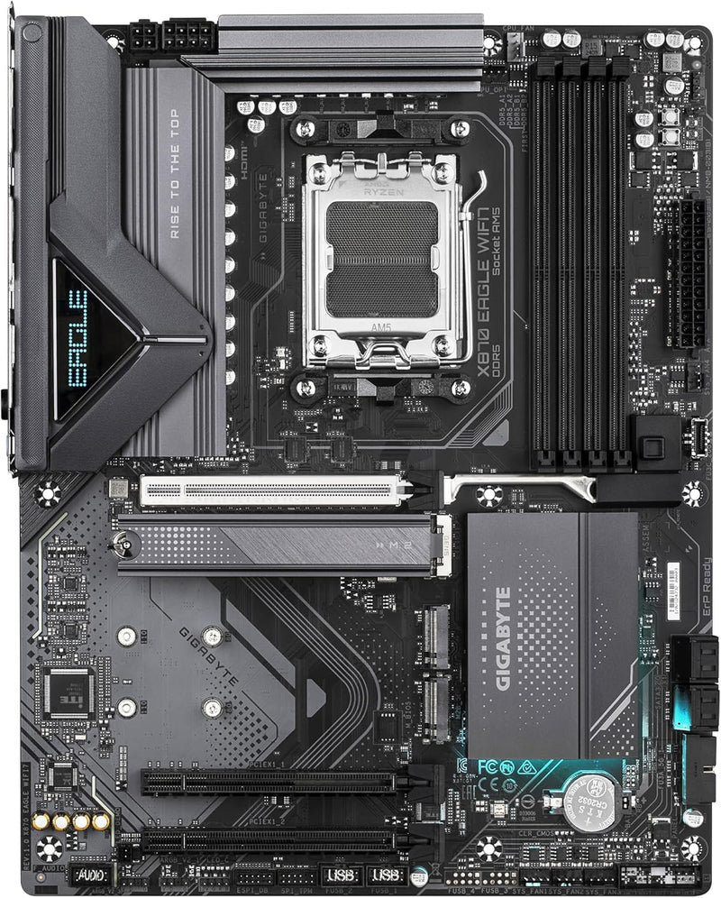 TARJETA MADRE GIGABYTE X870 EAGLE WIFI 7 SOCKET AM5 DDR5 8200OC MTZ CON WIFI 7