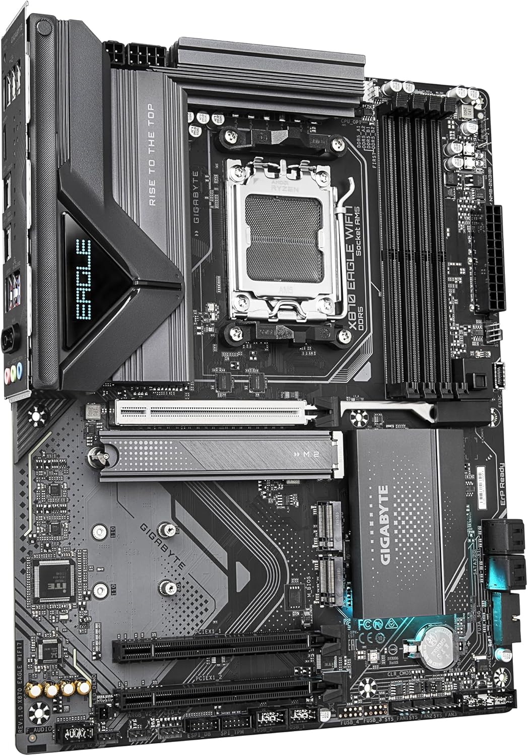 TARJETA MADRE GIGABYTE X870 EAGLE WIFI 7 SOCKET AM5 DDR5 8200OC MTZ CON WIFI 7