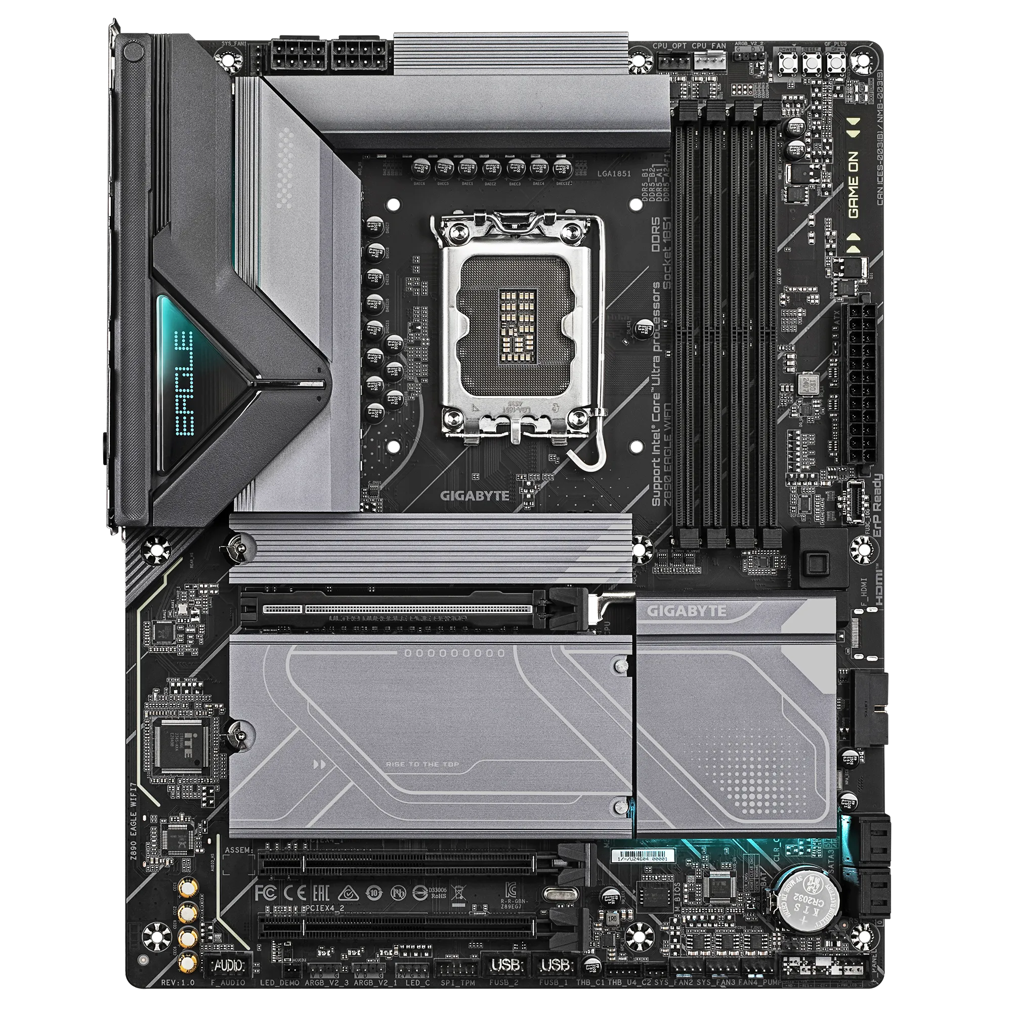 PLACA MADRE GIGABYTE Z890 EAGLE WIFI7, DDR5, LGA 1851 – RENDIMIENTO SUPERIOR Y CONECTIVIDAD AVANZADA PARA GAMERS Y ENTUSIASTAS