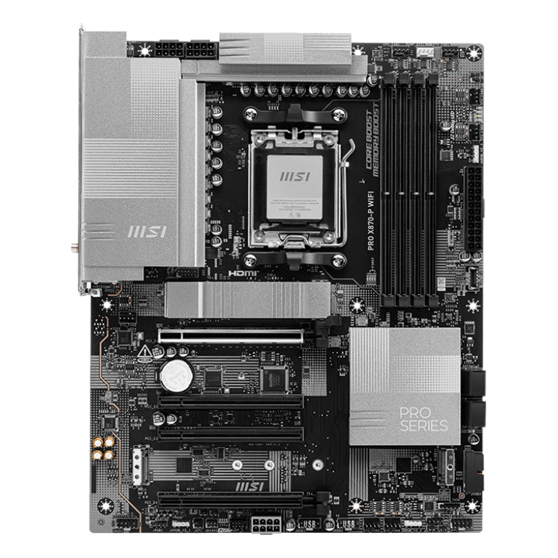 PLACAS MADRE ATX MSI PRO X870-P WIFI PARA PROCESADORES AMD RYZEN AM5 CON SOPORTE DDR5 Y CONECTIVIDAD INALÁMBRICA AVANZADA