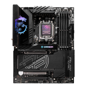 TARJETA MADRE MSI MPG X870E CARBON WIFI AMD RYZEN AM5 DDR5 - ALTO RENDIMIENTO, CONECTIVIDAD AVANZADA, COMPATIBLE CON PROCESADORES AMD RYZEN DE ÚLTIMA GENERACIÓN