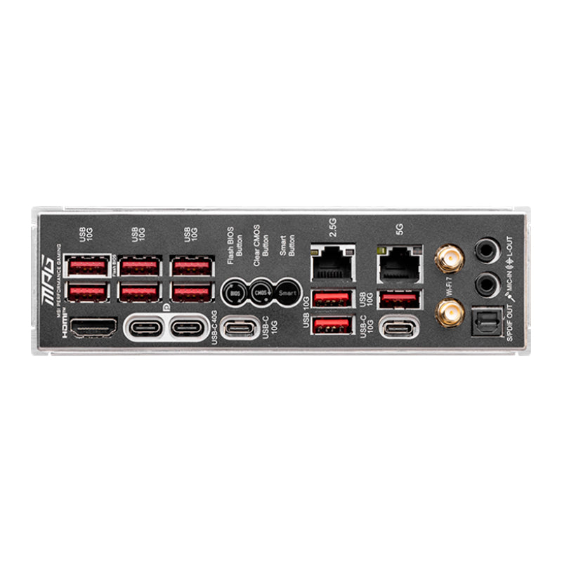 TARJETA MADRE MSI MPG X870E CARBON WIFI AMD RYZEN AM5 DDR5 - ALTO RENDIMIENTO, CONECTIVIDAD AVANZADA, COMPATIBLE CON PROCESADORES AMD RYZEN DE ÚLTIMA GENERACIÓN