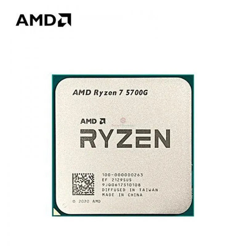 PROCESADOR AMD RYZEN 7 5700G | VELOCIDAD 3.8GHZ HASTA 4.6GHZ | 16MB CACHE | AM4 | 8 NÚCLEOS | GRÁFICOS RADEON
