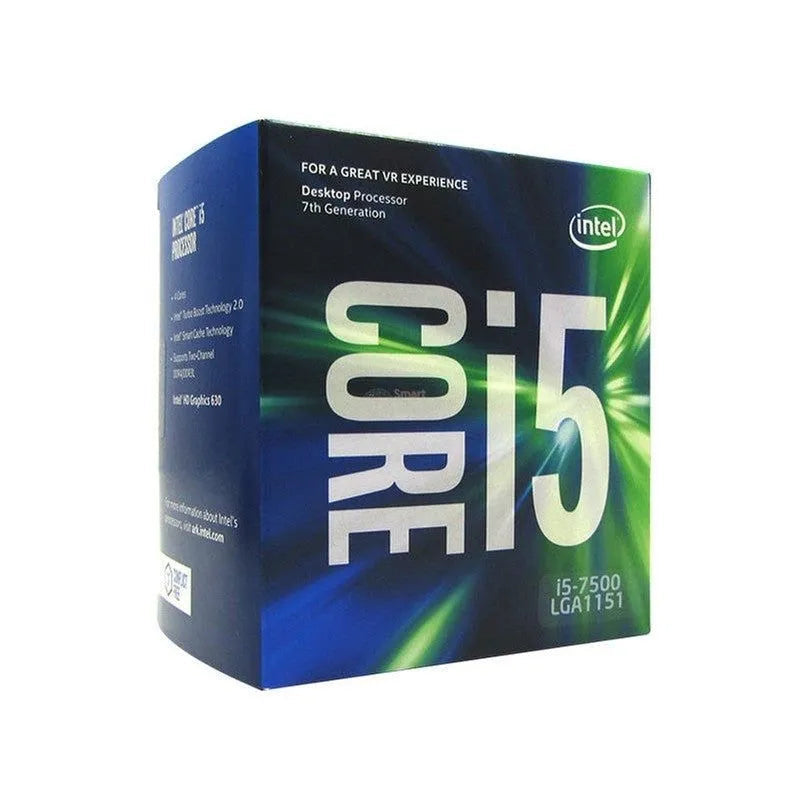 PROCESADOR INTEL CORE I5-7500 - VELOCIDAD DE 3.40 GHZ, 6 MB DE CACHÉ L3, SOCKET LGA1151, CONSUMO DE 65W, TECNOLOGÍA DE 14 NM