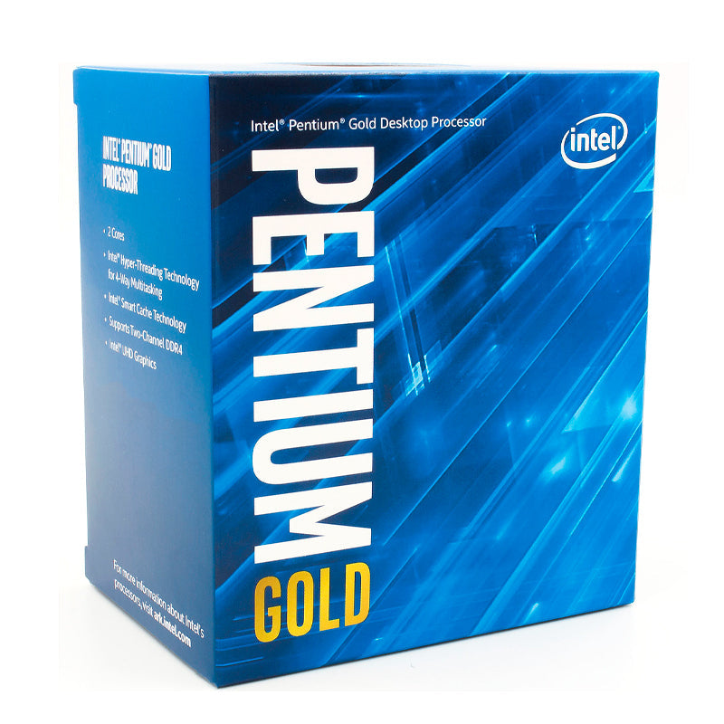 PROCESADOR INTEL PENTIUM® GOLD LGA1200: ALTO RENDIMIENTO 4.10GHZ, 4MB SMARTCACHE, 58W, TECNOLOGÍA 10NM