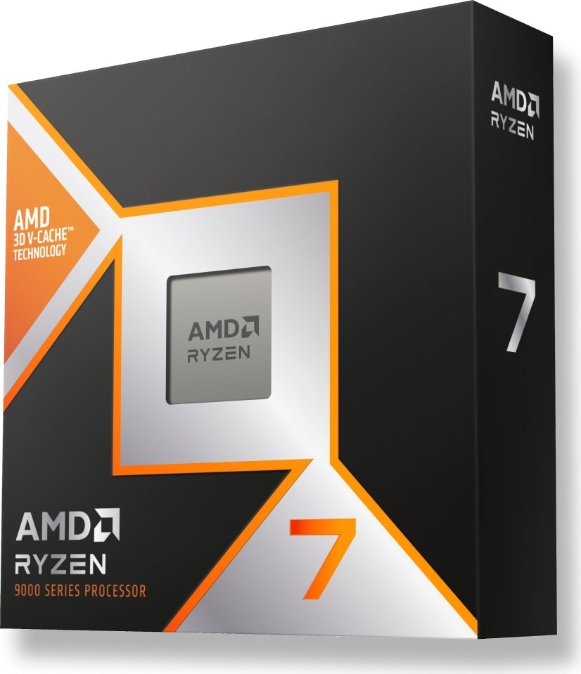 PROCESADOR AMD RYZEN 7 9800X3D, 8 NÚCLEOS Y 16 HILOS, VELOCIDAD DE 4.7GHZ (5.2GHZ TURBO), SOCKET AM5, MODELO 100-1000001084WOFA
