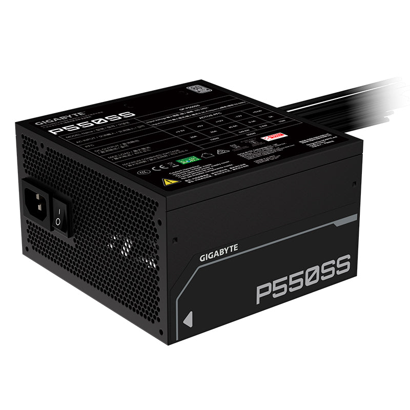 FUENTE DE ALIMENTACIÓN GIGABYTE ATX GP-P550SS 550W 80 PLUS SILVER ALTA EFICIENCIA ENERGÉTICA