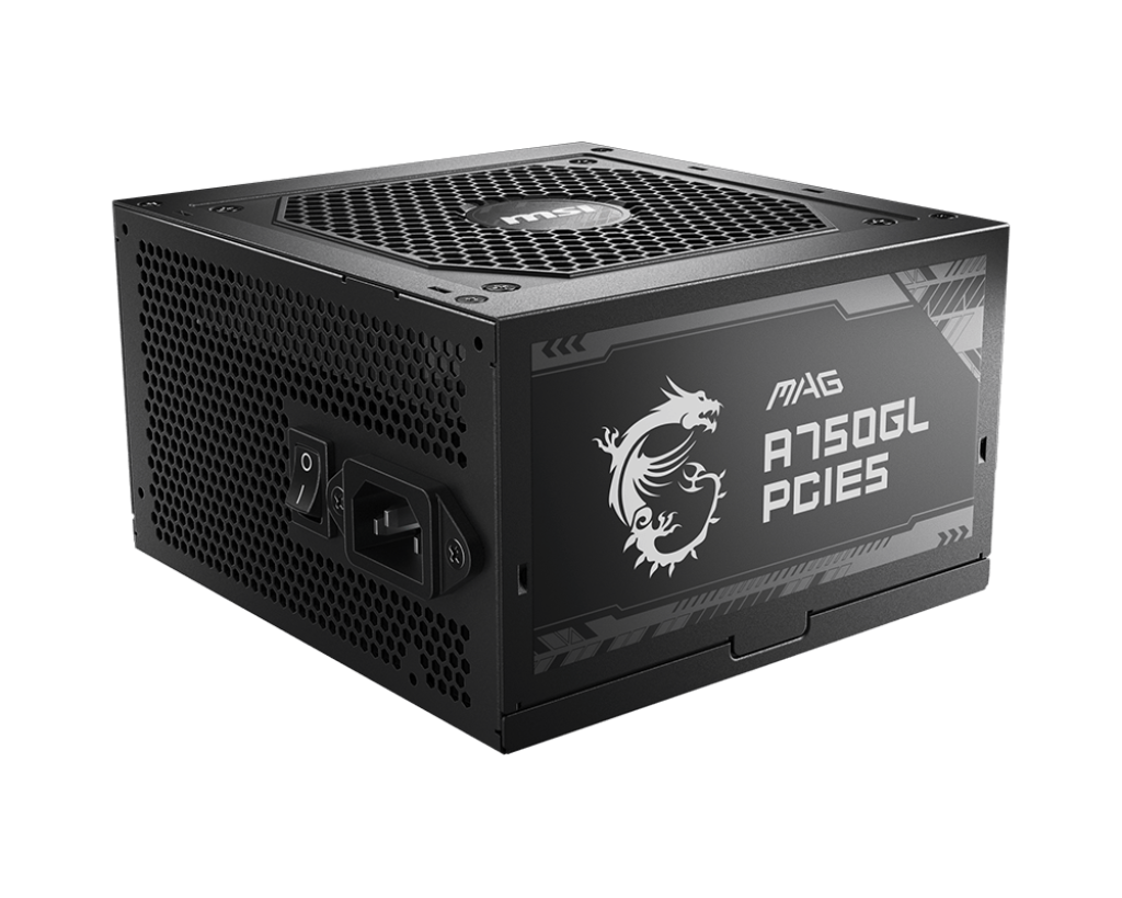 FUENTE DE PODER ATX MSI MAG A750GL 750W 80+ GOLD CON CONECTOR PCIE 5.0