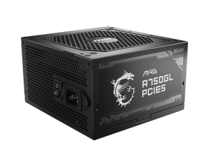 FUENTE DE PODER ATX MSI MAG A750GL 750W 80+ GOLD CON CONECTOR PCIE 5.0