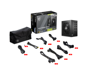 FUENTE DE PODER ATX MSI MAG A750GL 750W 80+ GOLD CON CONECTOR PCIE 5.0