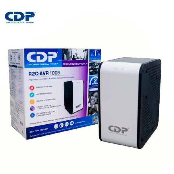 REGULADOR DE VOLTAJE CDP R2C-AVR1008I - POTENCIA DE 1000VA/500W, RANGO DE VOLTAJE DE 170-270 VAC