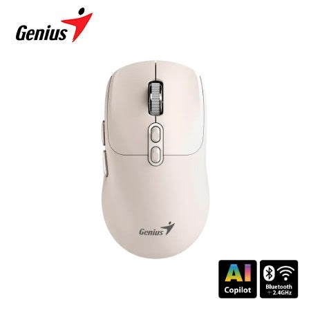 GENIUS NX‑8080S BT RATÓN INALÁMBRICO DUAL (BLUETOOTH + USB) 1600 DPI 7 BOTONES SILENCIOSO BEIGE