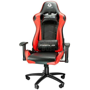SILLA GAMING ERGONÓMICA PRIMUS THRÓNOS 100T ROJO - MARCA PRIMUS, MODELO THRÓNOS 100T, AJUSTABLE Y CON LUCES LED INTEGRADAS