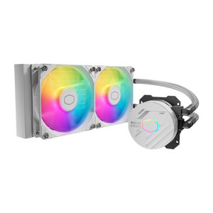 Sistema De Enfriamiento Liquido Cooler Master Masterliquid 240L Core Argb White ( Mlw-D24M-A18Pz-Rw )