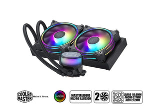 Sistema De Enfriamiento Liquido Cooler Master Masterliquid Ml240 Illusion | Argb | (Mlx-D24M-A18P2-R1)