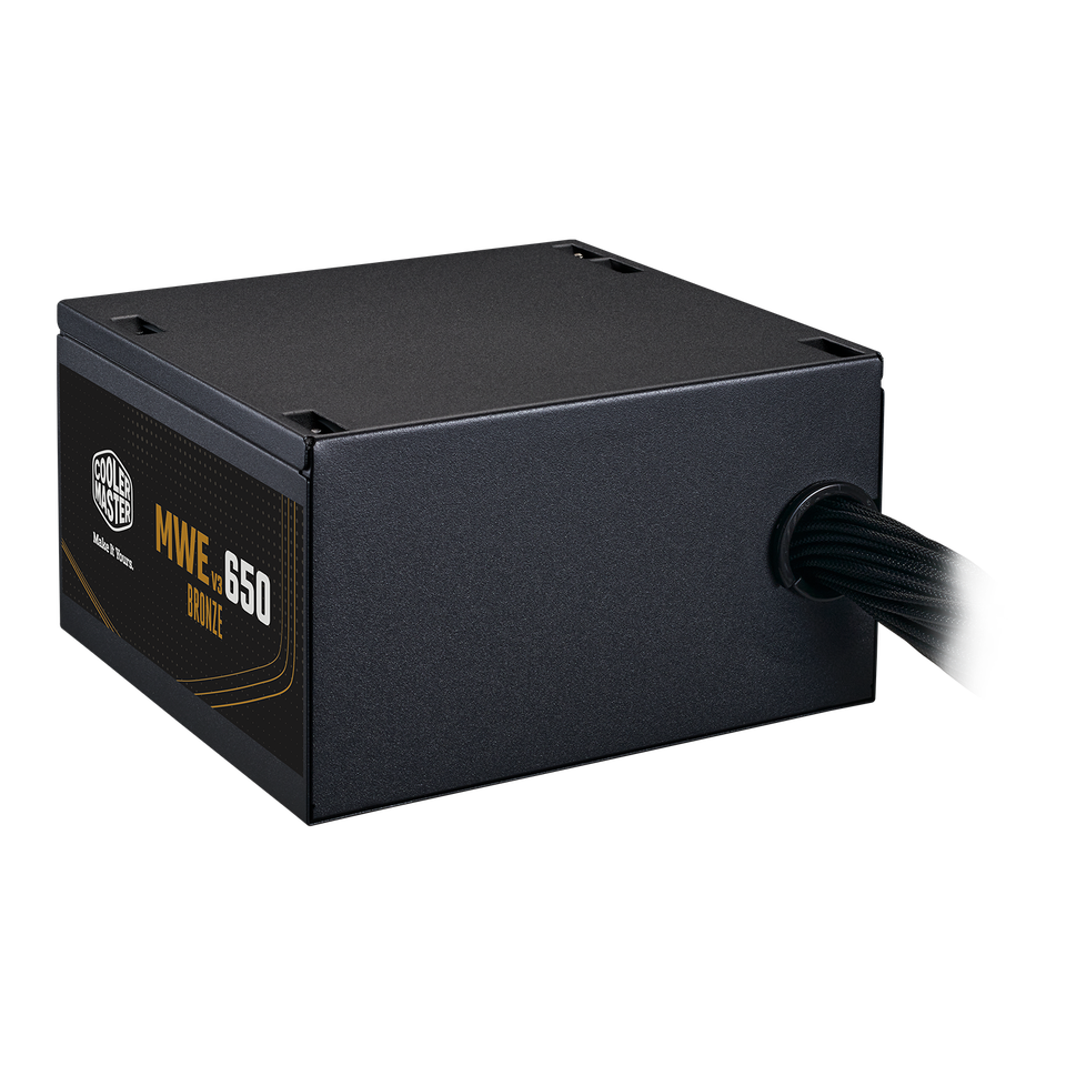FUENTE DE PODER COOLER MASTER MWE 650W V3 80 PLUS BRONZE BLACK - ALTO RENDIMIENTO Y EFICIENCIA PARA TU PC