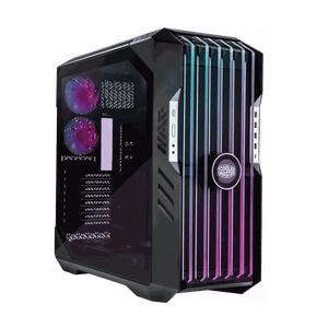 GABINETE FULL TOWER COOLER MASTER HAF 700 EVO: COMPATIBLE CON ATX/EATX/EEB/MICRO-ATX, INCORPORA 5 VENTILADORES ARGB, PUERTOS USB 3.0, CON VENTANA LATERAL, COLOR GRIS, SIN FUENTE DE PODER.