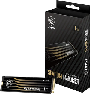 SSD MSI SPATIUM M480 PRO 1TB PCIe 4.0 NVMe M.2 - ALTA VELOCIDAD Y RENDIMIENTO EXCEPCIONAL