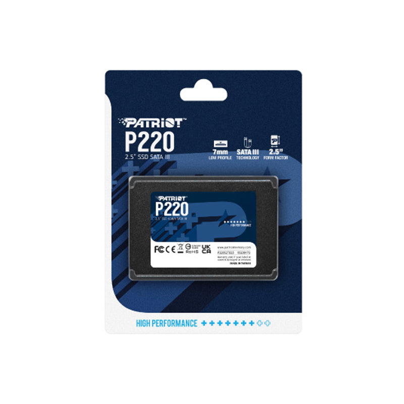 UNIDAD EN ESTADO SOLIDO PATRIOT P220 1TB SATA III 6.0 GB/S 2.5