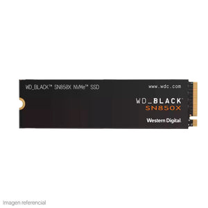 DISCO DURO INTERNO SANDISK UNIDAD EN ESTADO SOLIDO WESTERN DIGITAL BLACK SN850X NVME 1TB, M.2 2280, PCIE GEN 4.0 X4.