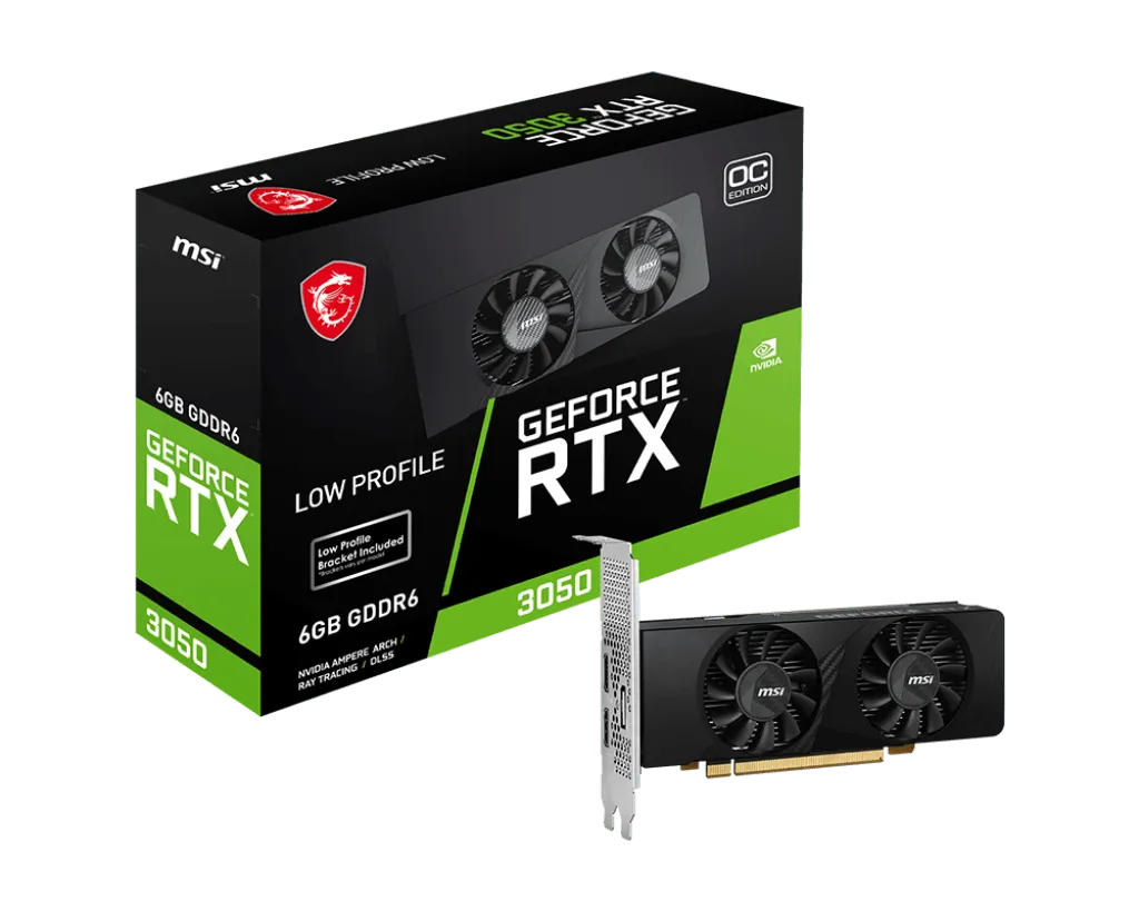 TARJETA GRÁFICA DE DESEMPEÑO AVANZADO MSI GEFORCE RTX 3050 LP 6GB OC GDDR6 PCI-EXPRESS 4.0