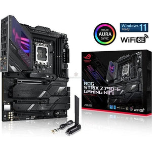 TARJETA MADRE ASUS ROG STRIX Z790-E GAMING WIFI - ATX, SOCKET 1700, CHIPSET INTEL Z790, HDMI, COMPATIBLE CON 128GB DDR5