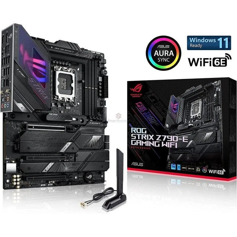 TARJETA MADRE ASUS ROG STRIX Z790-E GAMING WIFI - ATX, SOCKET 1700, CHIPSET INTEL Z790, HDMI, COMPATIBLE CON 128GB DDR5