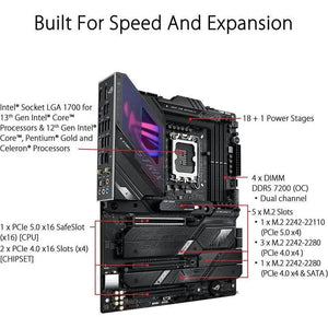 TARJETA MADRE ASUS ROG STRIX Z790-E GAMING WIFI - ATX, SOCKET 1700, CHIPSET INTEL Z790, HDMI, COMPATIBLE CON 128GB DDR5