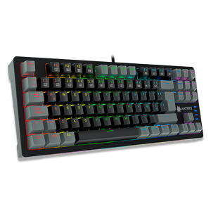 TECLADO MECÁNICO TKL ANTRYX MK840L BLACK & GRAY CON SWITCH ROJO (AMK-CS840LKGRE-SP)