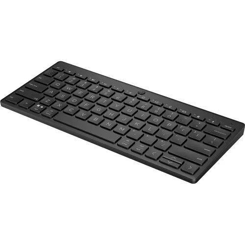 TECLADO INALÁMBRICO HP 350 ROBUSTO - CONECTIVIDAD BLUETOOTH 5.2 - ALCANCE 10M - COMPATIBLE CON TELÉFONO MÓVIL, TABLETA, PORTÁTIL Y COMPUTADORA DE ESCRITORIO - COLOR NEGRO - COMPATIBLE CON PC Y MAC