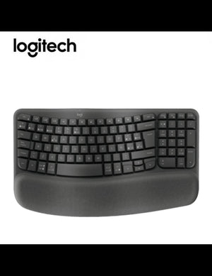 TECLADO ERGONÓMICO INALÁMBRICO LOGITECH ERGO WAVE GRAPHITE - BLUETOOTH/BOLT, CONFORT Y DISEÑO AVANZADO