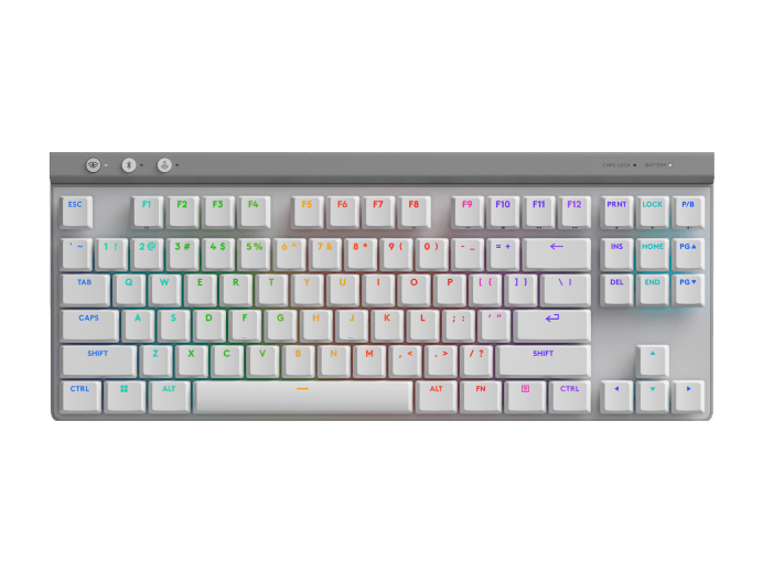 TECLADO MECÁNICO INALÁMBRICO LOGITECH G515 TKL LIGHTSPEED BLUETOOTH LIGHTSYNC RGB NEGRO (920-012423) CON ILUMINACIÓN PERSONALIZABLE Y DISEÑO COMPACTO