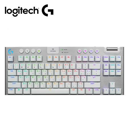TECLADO INALÁMBRICO GAMER LOGITECH G915 TKL LIGHTSPEED RGB BLANCO - TECNOLOGÍA BLUETOOTH, LIGHTSYNC, KEYCONTROL