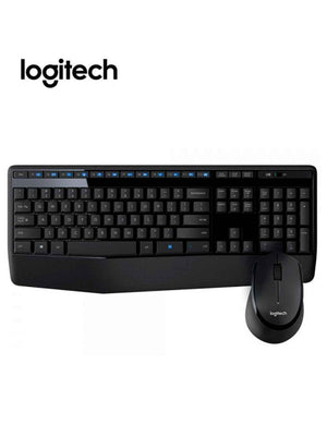 KIT INALÁMBRICO LOGITECH MK345: TECLADO Y MOUSE USB WIRELESS NEGRO (PN 920-007820) DE ALTO RENDIMIENTO