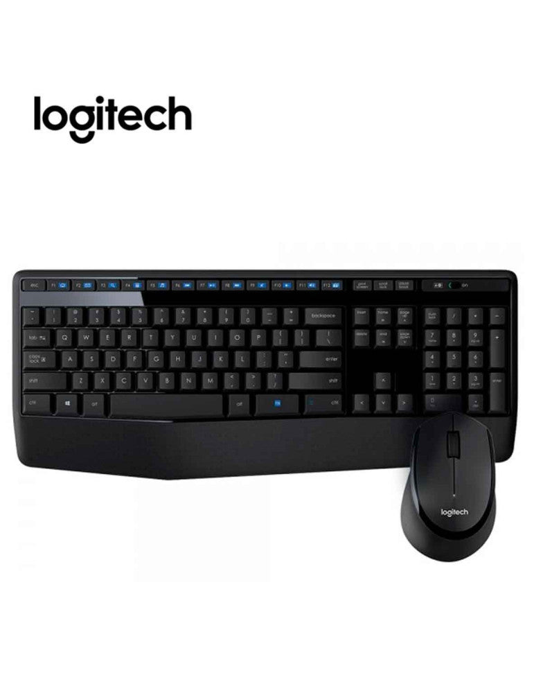 KIT INALÁMBRICO LOGITECH MK345: TECLADO Y MOUSE USB WIRELESS NEGRO (PN 920-007820) DE ALTO RENDIMIENTO