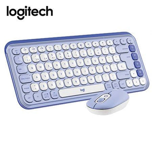 KIT TECLADO Y MOUSE LOGITECH POP ICON LILA INALÁMBRICO/BLUETOOTH – DISEÑO ERGONÓMICO Y TECNOLOGÍA AVANZADA (920-013054)